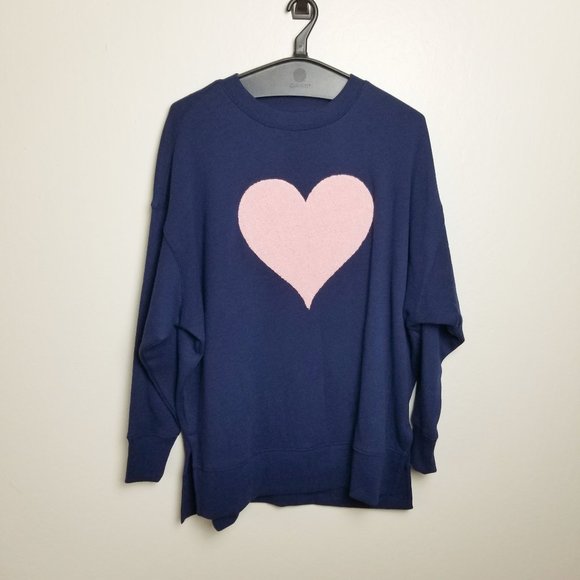 Crown & Ivy Women's Heart Sweeper Sweater - Small - Picture 3 of 7